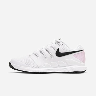 Adidasi Tenis Nike NikeCourt Air Zoom Vapor X Hard-Court Dama Albi Roz Negrii | NMTS-53410